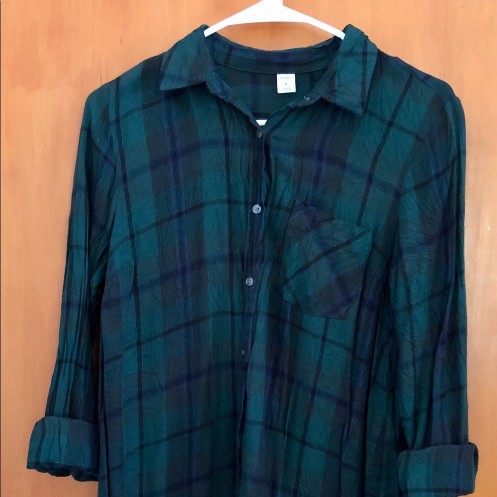 Old Navy plaid shirt dress